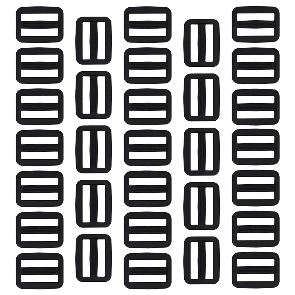 

Plastic Tri-Glide Slides Button Bulk Adjustable Webbing Triglides Slider Buckle for Belt Backpack Bags Sewing