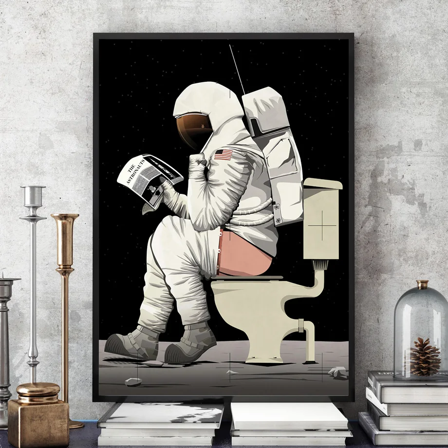 Cartoon-Astronaut-Funny-Toilet-Bathroom-Wall-Art-Canvas-Painting-Nordic-Posters-And-Prints-Wall-Pictures-For (1)