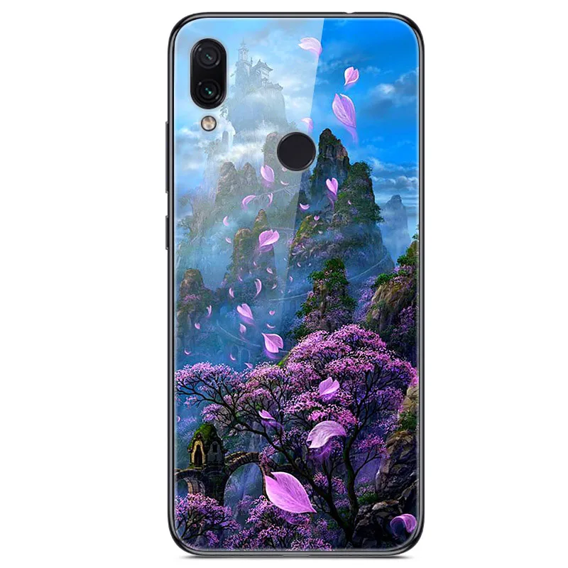 Dành Cho Xiaomi Redmi Note 7 Case Kính Cường Lực Tranh Ốp Lưng Cho Xiaomi Redmi Note7 6.3 "Fundas Coque Redmi NOTE 7 PRO Túi phone cases for xiaomi Cases For Xiaomi