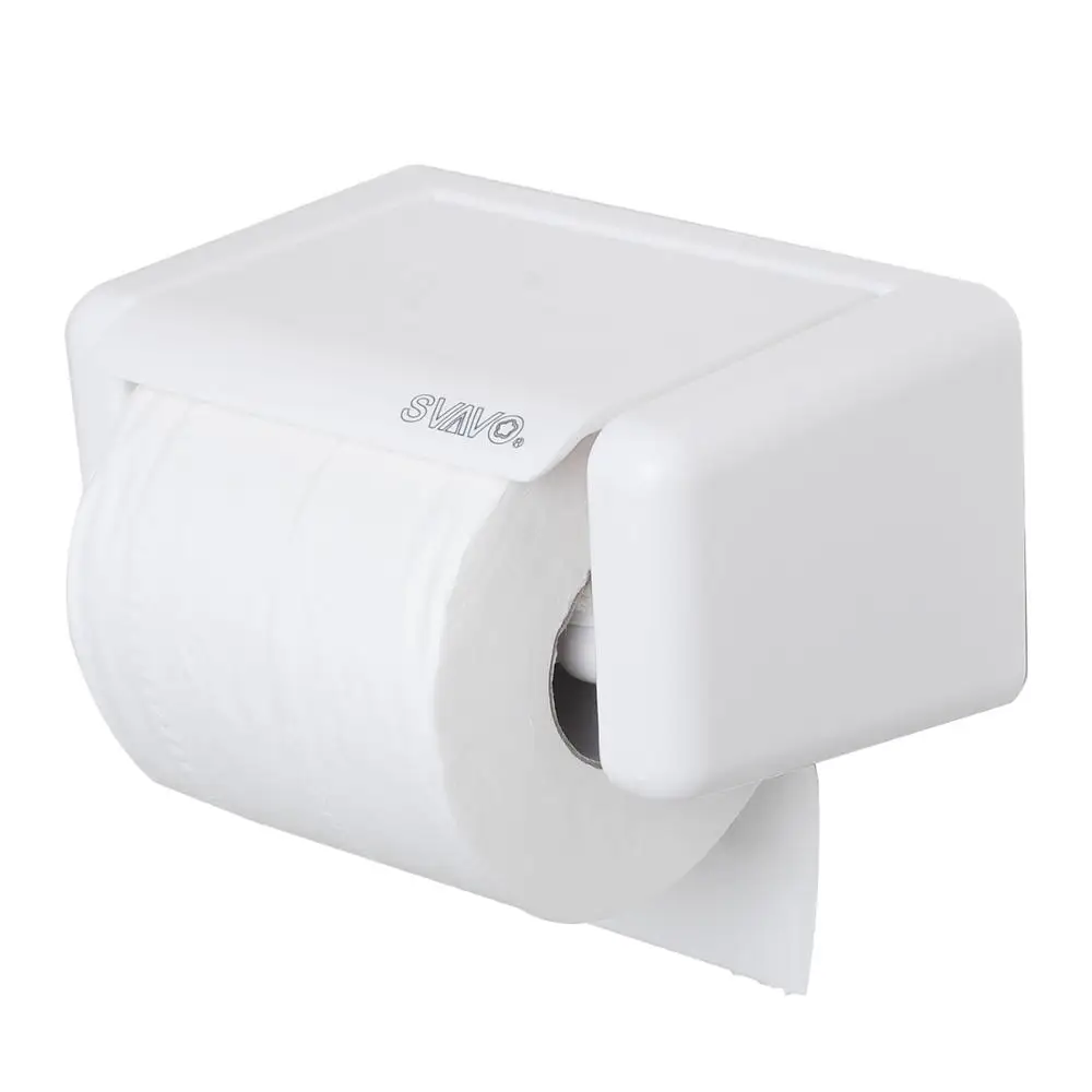 

SVAVO Toilet Paper Roll Holder Wall mounted Roll Paper Holder Toilet Tissue Holder with Mobile phone Rack for Bathroom