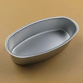

8 Inch Oval Shaped Cake Pan Non-Stick Loaf Bread Mold Aluminum Alloy Baking Mold