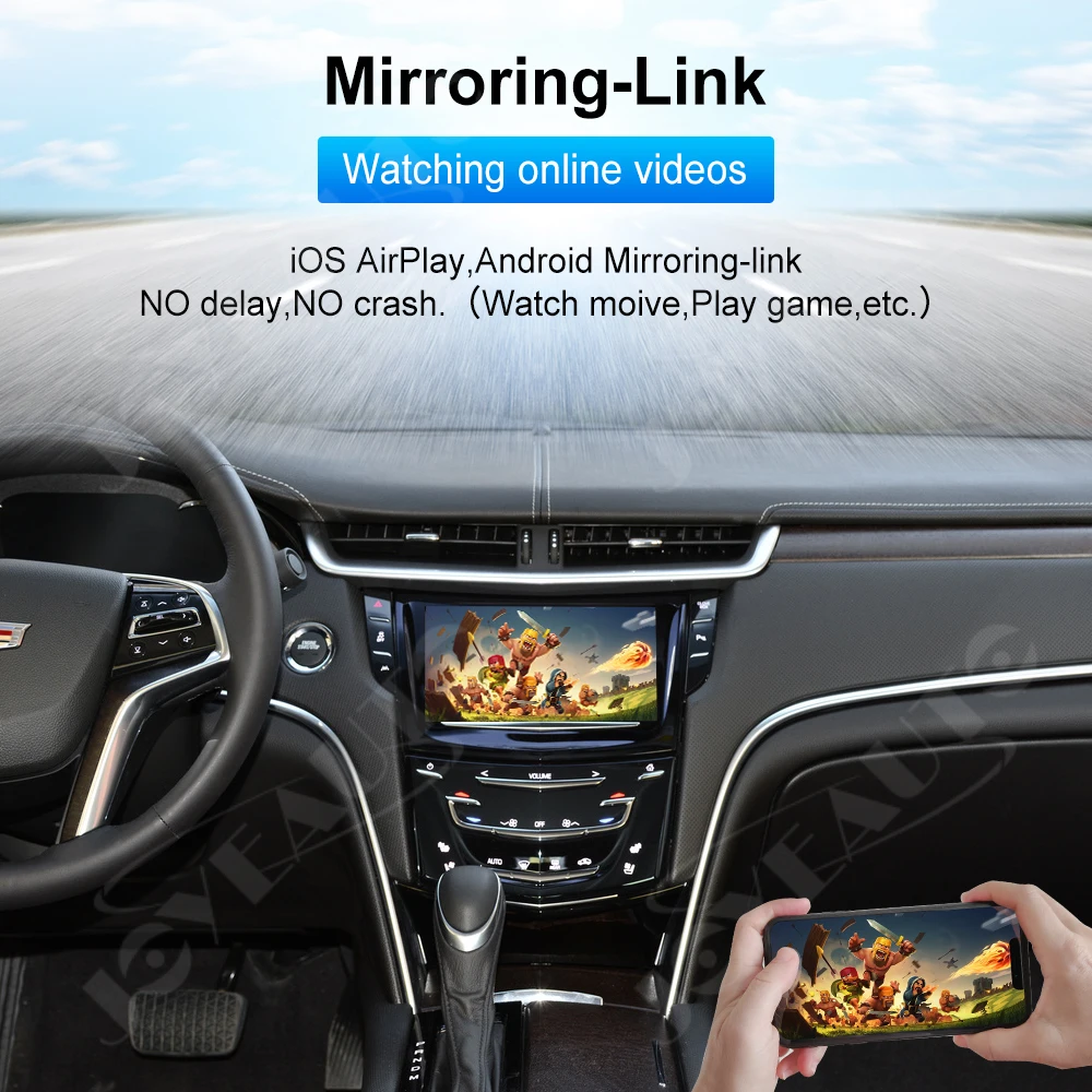 JoyeAuto беспроводной Carplay для Cadillac ATS CTS XT5 XTS SRX 2014 2017 Android автомобильный умный модуль