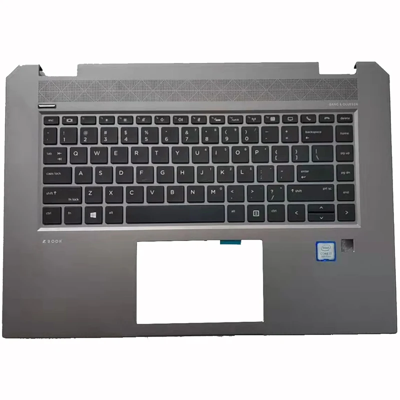 Laptop Keyboard For Hp Zbook Studio G5 Palmrest W/ Backlit Us With Powe