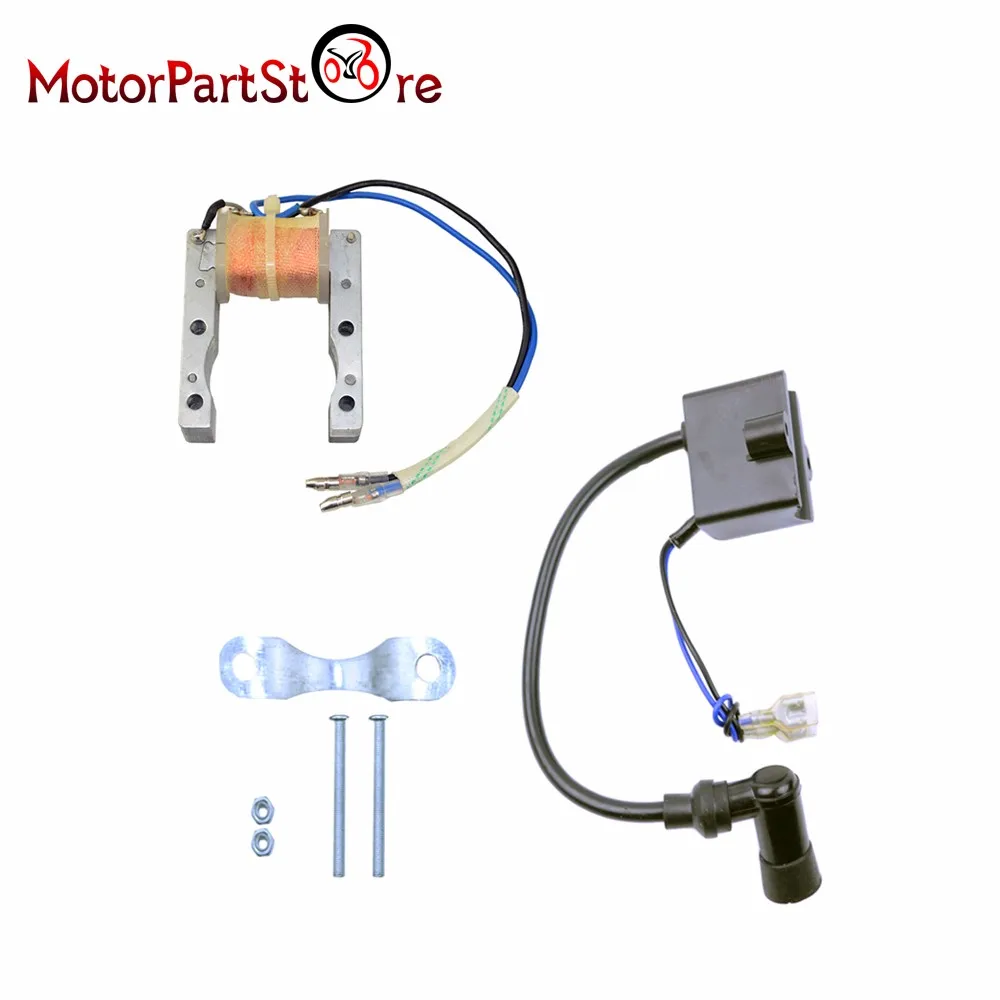Новые 2 провода катушки статора Магнето CDI катушка зажигания подходит для 50cc 60cc 66cc 80cc 2-тактный двигатель моторизованные велосипеды