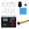 110V/220V Adjustable Temperature Wood Burner Pyrography Pen Burning Machine Gourd Crafts Tool Set With Welding Wire ► Photo 1/6