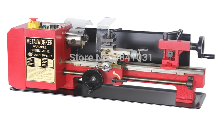 

7x14 inch precision metal lathe SIEG 500W motor+SC2-350mm variable speed mini lathe micro wood lathe