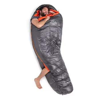 Naturehike Down sleeping bag Outdoor thickening Warm camping Single sleeping bag Adult light Mummy sleeping bag NH19YD001 3