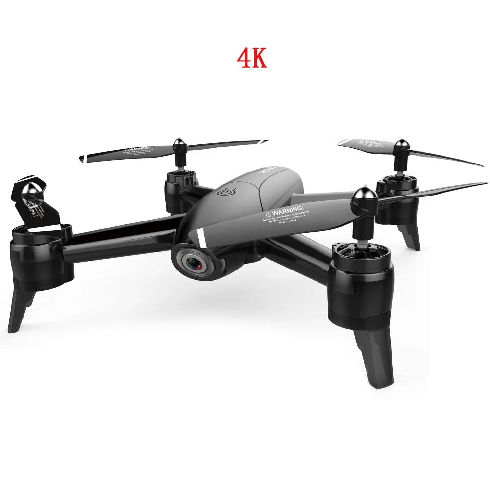 2 камеры Дрон 4k HD gps Дрон WiFi FPV 1080P RC вертолет полёт 22 минуты Квадрокоптер Дрон Wi-Fi супер выносливость sg106 - Цвет: 4K black