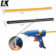 12 шт./упак. горячего расплава Цвет Кератин Клеевые карандаши для пряди человеческих волос для наращивания блонд, черный, горячий расплав клей-карандаш для Предварительно Связанные в пучки u-клипсой пряди волос