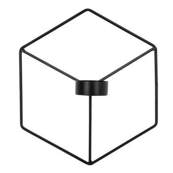 

Creative Nordic Metal Geometry Candlestick Tealight Candle Holder Home Wall Ornaments Decoration Europe 3D Candlestick Home Deco