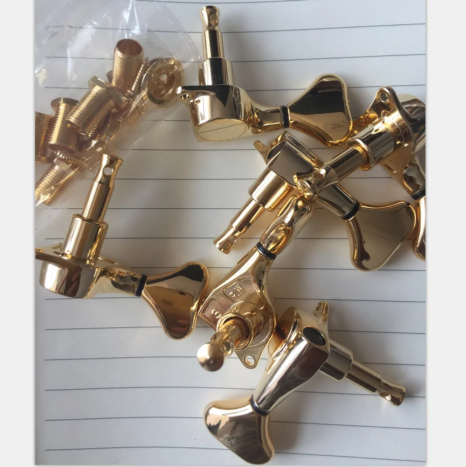 Prowell acoustic guitar tuners Gold 1 set 6 pieces tuning pegs for all acoustic guitars made in