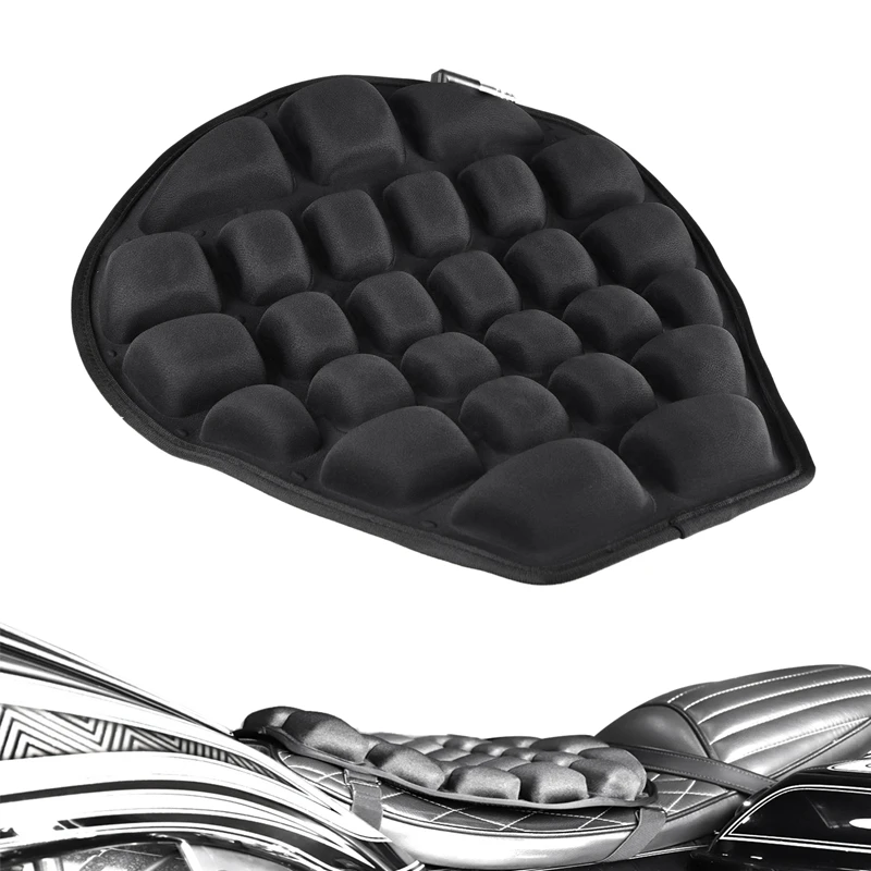 

Motorcycle Air Seat Cushion Pressure Relief Ride Seat Cushion TPU Water-Fillable Seat Pad for Cruiser Touring Saddles