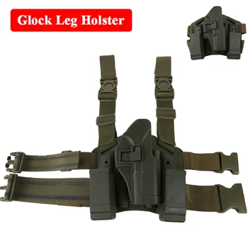 

Right Hand Gun Carry Case Tactical Drop Leg Holster Hunting Airsoft Gun Case Glock 17 19 22 23 31 32 Gun Holster