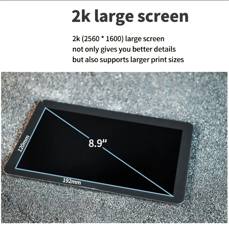 Kelant PLUS LCD DLP 3D Imprimantes 8.9 pouces 2 K laser 3d Imprimante grand Photon UV Résine SLA Lumière- guérir 192*120*200 MM impresora diy kit ► Photo 3/6