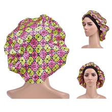 Атласная шапочка для сна, шапочка для душа, шелковая шляпа, шапка для женщин, ночная шапочка для сна, крышка для головы, широкая эластичная лента