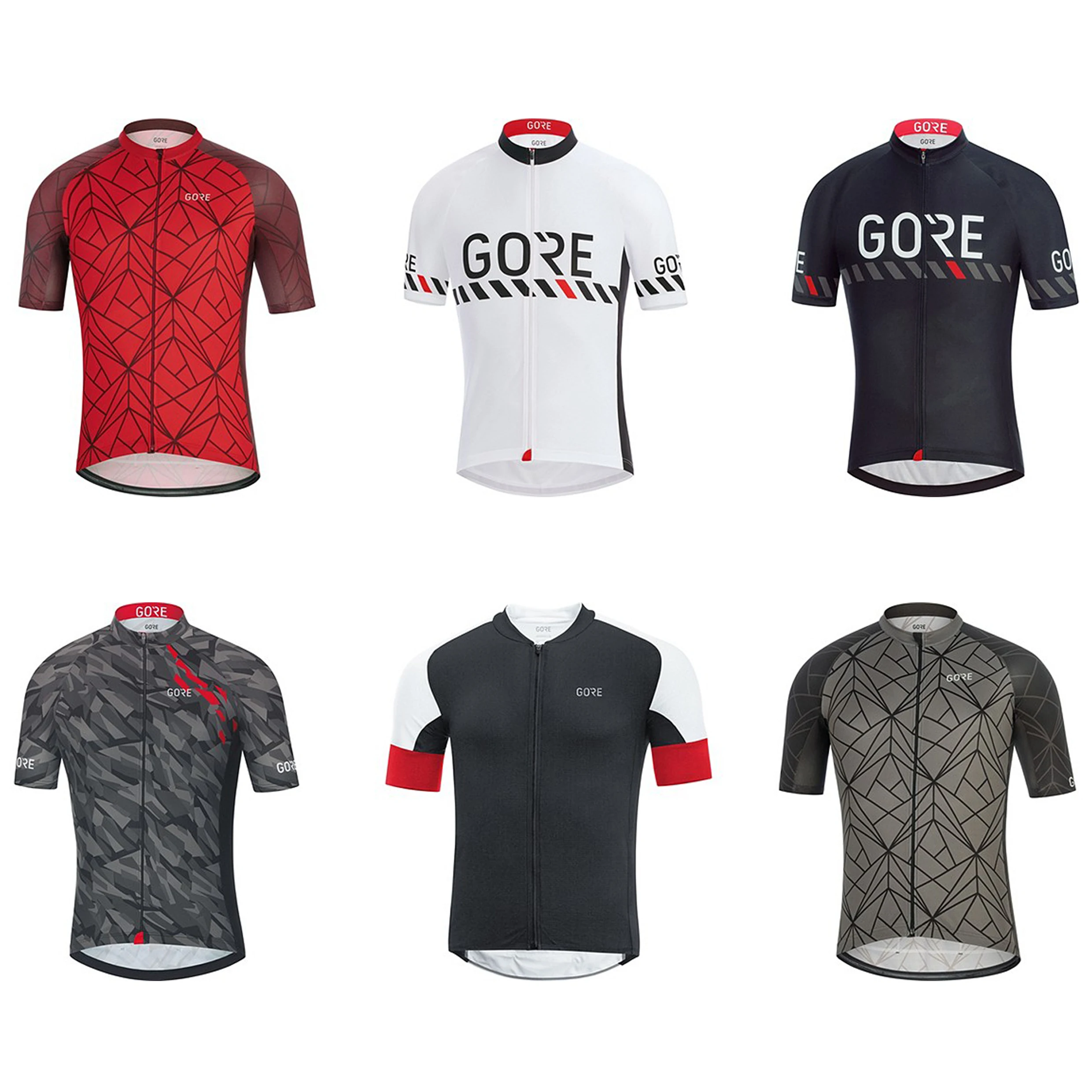 

GORE 2019 Men Aero Cycling Jersey Custom Mtb Jersey Pro Team Cycling Downhill Clothing Breathable Running Sport Cycle Wear Tops