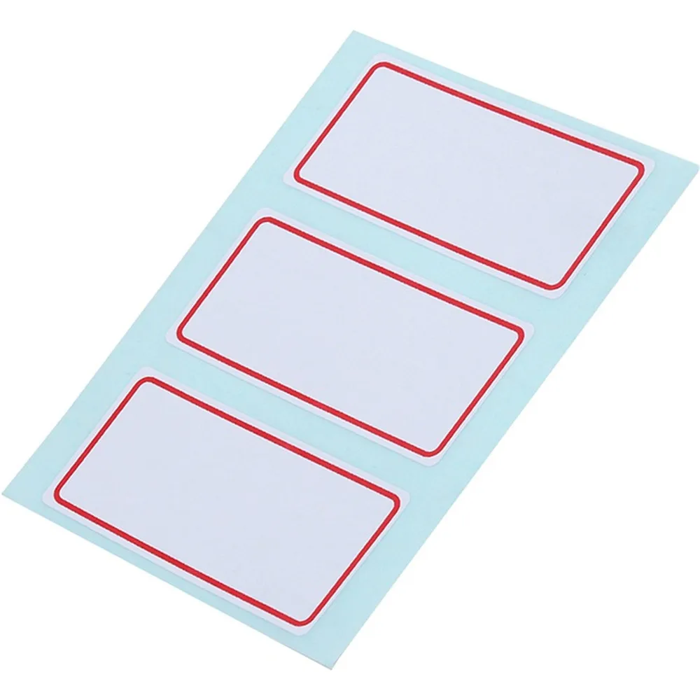 12 листов пустые наклейки самоклеящиеся ценники этикетки клейкие ленты стикеры клейкие имя номер тег записываемые наклейки канцелярские 34*73 мм