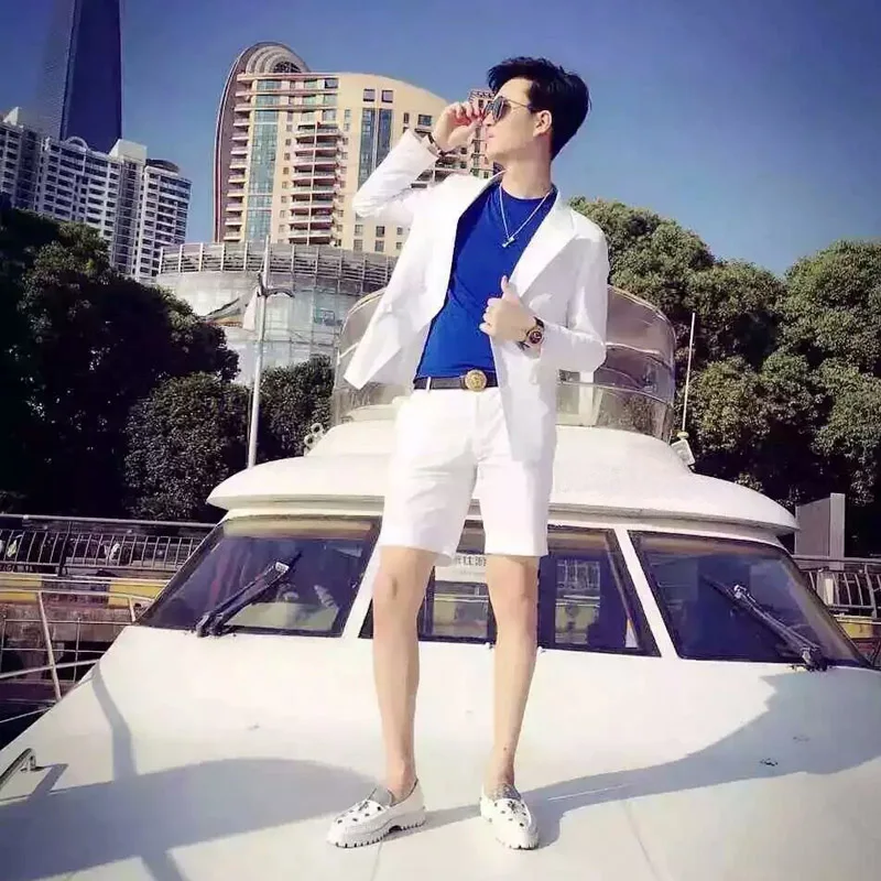 TPSAADE-Formal-Custom-Men-s-White-Jacket-Shorts-Pants-Outfit-Casual-Slim-Fit-Summer-Cool-2 (1)