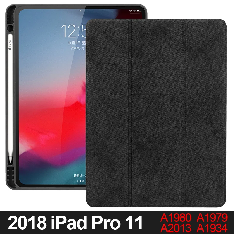 Black Pro 11 Для iPad Pro 11 Чехол для iPad Pro 12,9 Магнитный ультра тонкий чехол для смарт-телефона для iPad 11 дюймов чехол с поддержкой беспроводной зарядки - Цвет: Black Pro 11