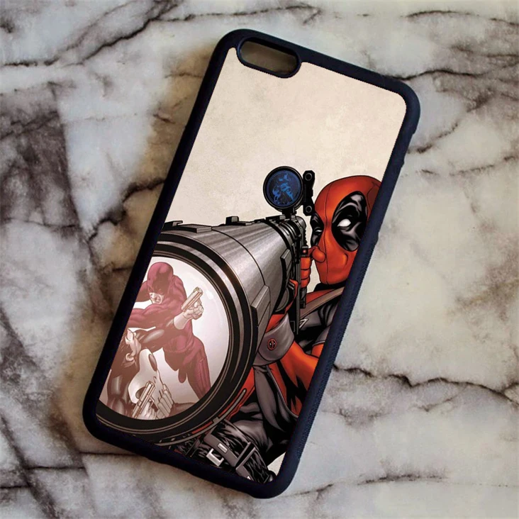 Слоновая кость KETAOTAO Дэдпул Marvel DC Comic Movie супергерой чехол для телефона s для iPhone 4S 5C 5S 6S 7 8 SE Plus X Чехол Мягкий ТПУ резиновый силиконовый - Цвет: Слоновая кость