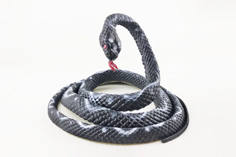 Halloween Trick Toys 1.35 M Serpent APRIL FOOL'S DAY Entire Toy Model Snake Boa Constrictor Fake Snake