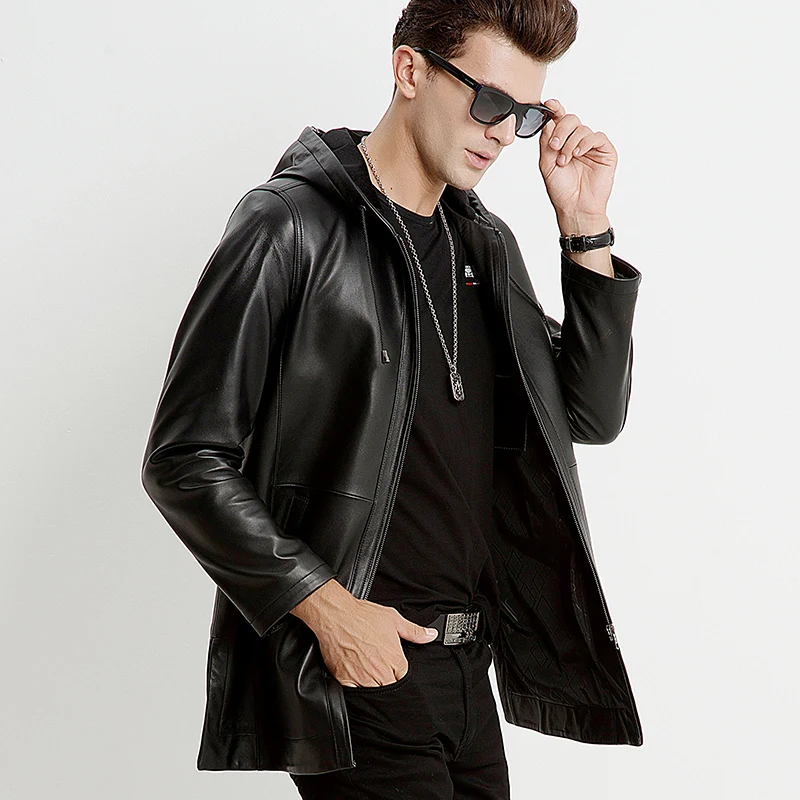 

Winter Jacket Men Genuine Sheepskin Leather Jacket Men Clothes 2020 Autumn Plus Size Coat Jaqueta De Couro M6660 MY791