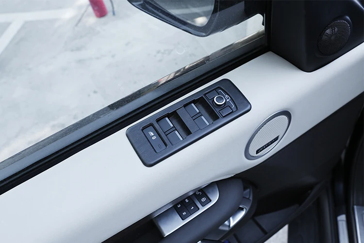 4 шт., для Land Rover Discovery 5 L462 LR5, для автомобиля, АБС, дуба, дерево, зерна, интерьер, окно, Лифт, кнопка включения, рамка, накладка