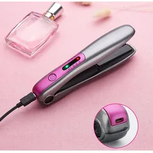 Беспроводной Керамический выпрямитель для волос с ЖК-дисплеем, утюжок для выпрямления волос, инструменты для укладки, профессиональные щипцы для завивки волос