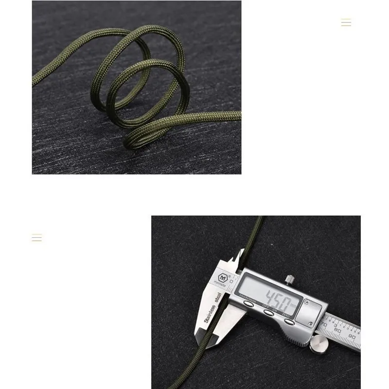 5 Color Dia.4.5mm 12 Stand Cores Paracord 100m for Outdoor Camping Survival Parachute Fishing Cord Hiking Firewire Climb Rope