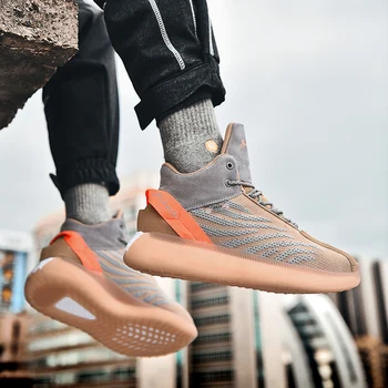 

Fashion Casual Shoes Men Sneakers Outdoor Walking Shoes Men Flyknit Breathable Footwear High Top Running Shoes Zapatos De Hombre