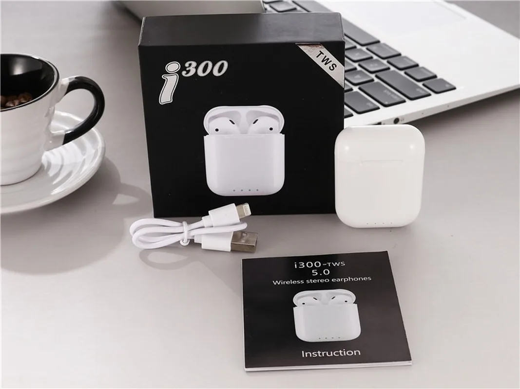 

Trendy and trendy wireless bluetooth headset TWS bluetooth headset i300 wireless charging Three true battery open pop-up window