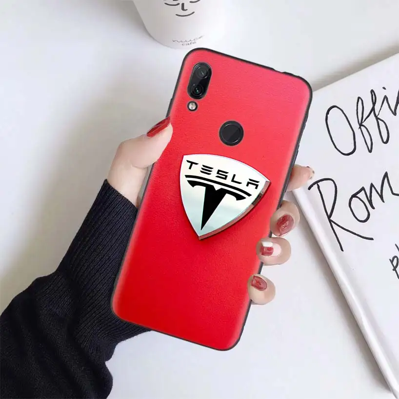 BS331-6 Супер Электрический автомобильный чехол с логотипом Tesla для Xiao mi Red mi Note 7 8 K20 7S 7A 6 6A Pro S2 5 mi Play 9T CC9 E A1 A2 Lite F1 мягкий чехол для телефона C - Цвет: BS331-6