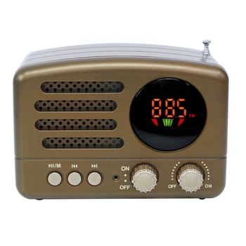 

Mini Bluetooth Receiver TF Card Slot With Antenna USB Charging Manual Radio High Sensitivity FM AM Handheld Lightweight Portable