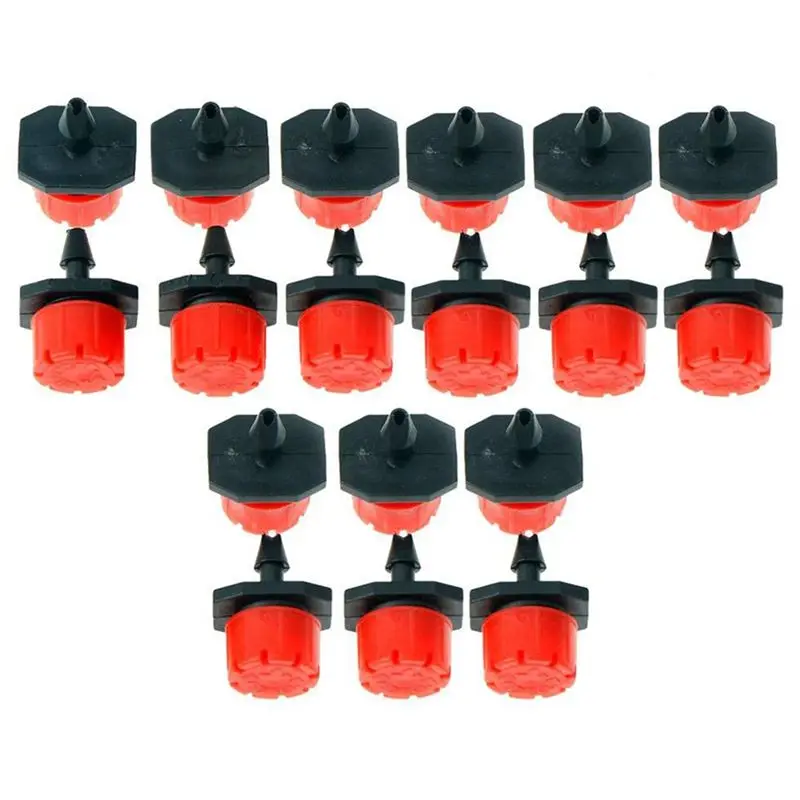 75 Pcs Micro-Flow Dripper Drip Head Adjustable 8-Holes Emitter Irrigation Sprinkler Watering Dripper Drip System