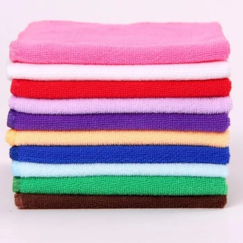 

5Pcs Absorbent Microfiber Towels Economically Durable Hand Towel Kitchen Dishcloth Dish Rag Washcloth