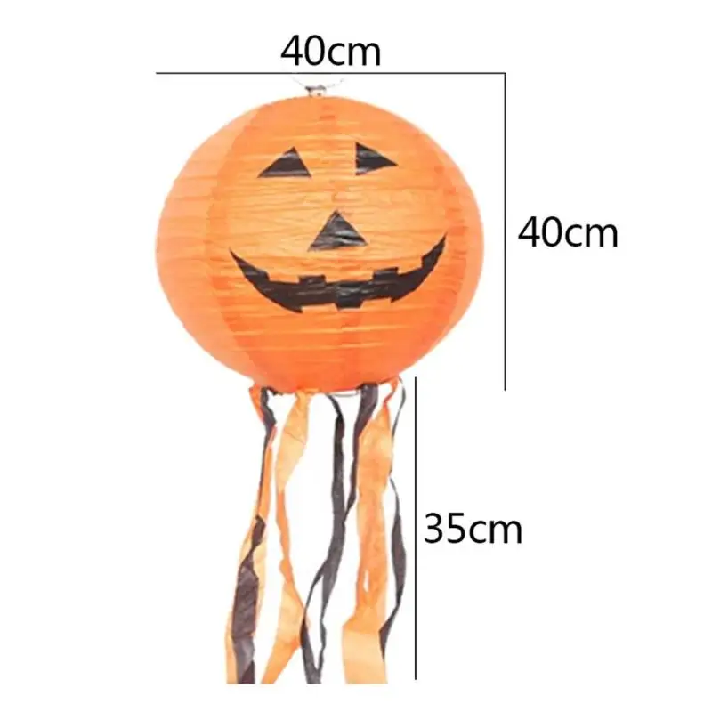 DIY Hanging Pumpkin Paper Lantern Light Horror Lantern for Halloween Props Ghost Festivals Bar KTV Ghost Festival Ornaments