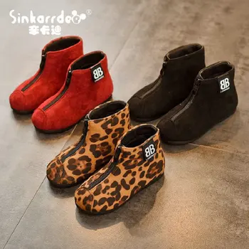 

Children's Knight Boots PU Leather Winter Boots Children Snow Boots Girls Boys Waterproof Brand Rubber Shoes Boots