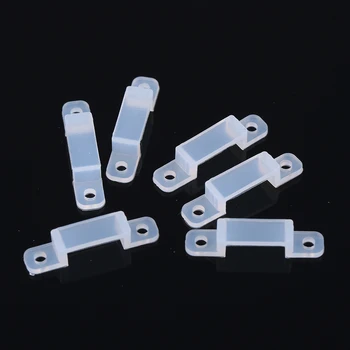 

50/100pcs LED Strip Light Fastener Clips Flexible Mounting Fixer Fastener Clips for LED Strip Lights 5050 5730 3528 2835