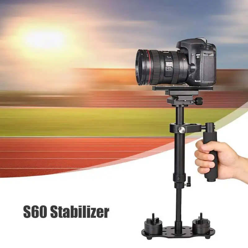 

S60 Mini Handheld Gimbal Stabilizer Anti-shake Video Camcorder for DSLR Camera Comfortable Handle Grip Load-bearing 2-3 kg