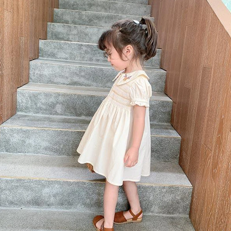 1-7Y Children Clothing Girls Summer Dress 2021 New Casual Fashion Children\'s Princess Dress Baby Flower Kids Dresses Clothes