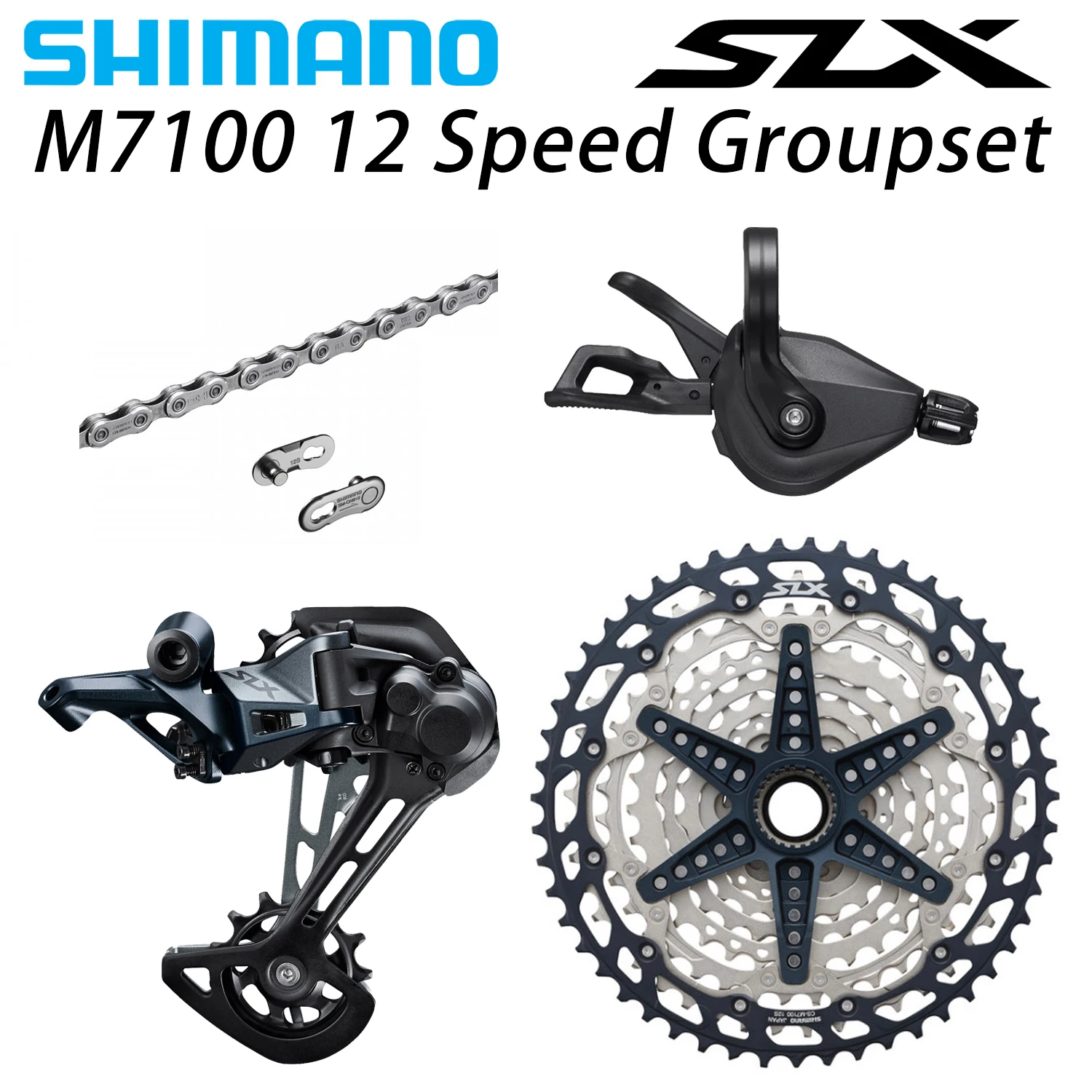 

M7100 1x12S MTB 22speed 10-51t Groupset Sl+rd+cs+hg M7100 Shifter Rear Derailleur