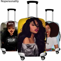 Аксессуары для путешествий для девочек, Африканский защитный чехол для чемодана для девочек, Женский багажный чемодан, чехол для афро леди