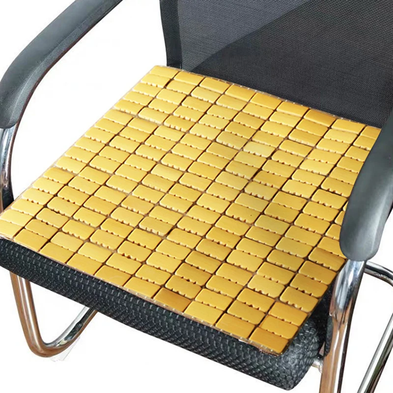 Summer Bamboo Chair Cushion Cool Square Car Sofa Seat Cushion Natural