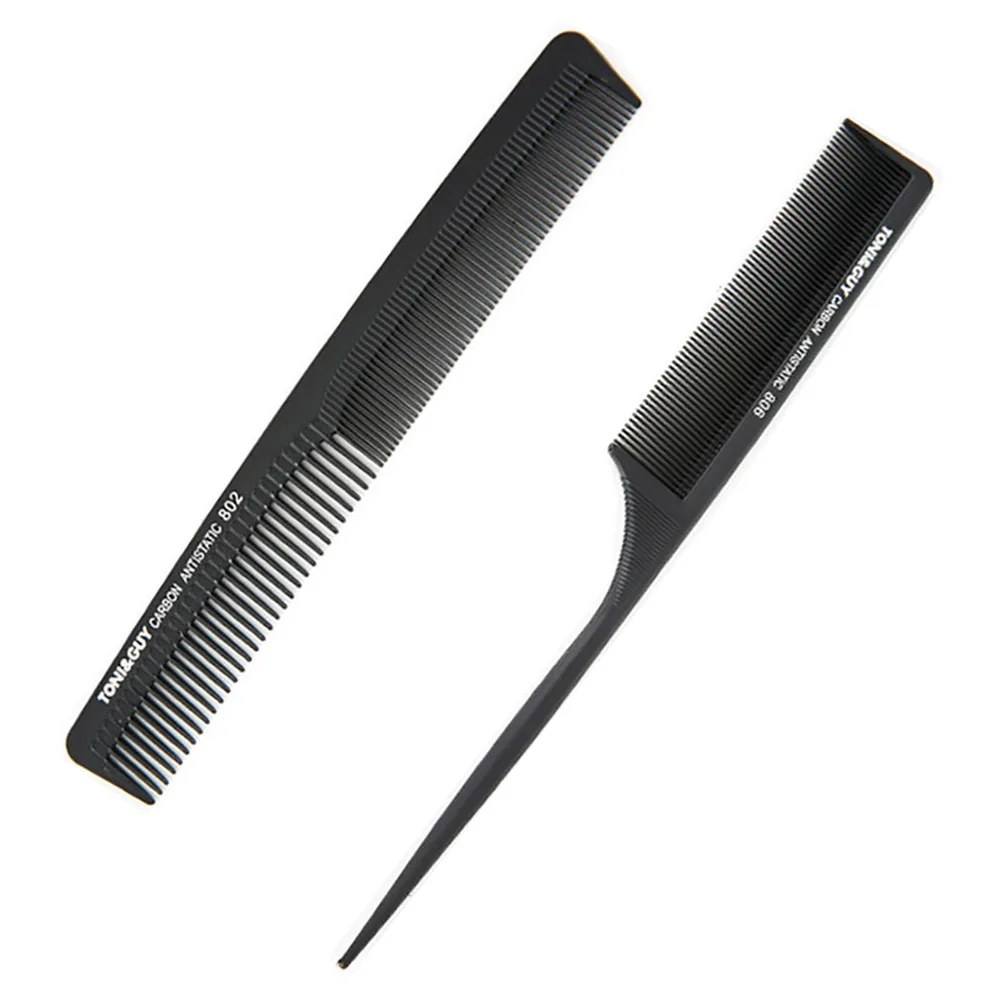 

Hair Comb Anti-static Carbon Hair Brush Professional Pro Hairdressing Barbers Handle Brush Salon Hair Styling Tools