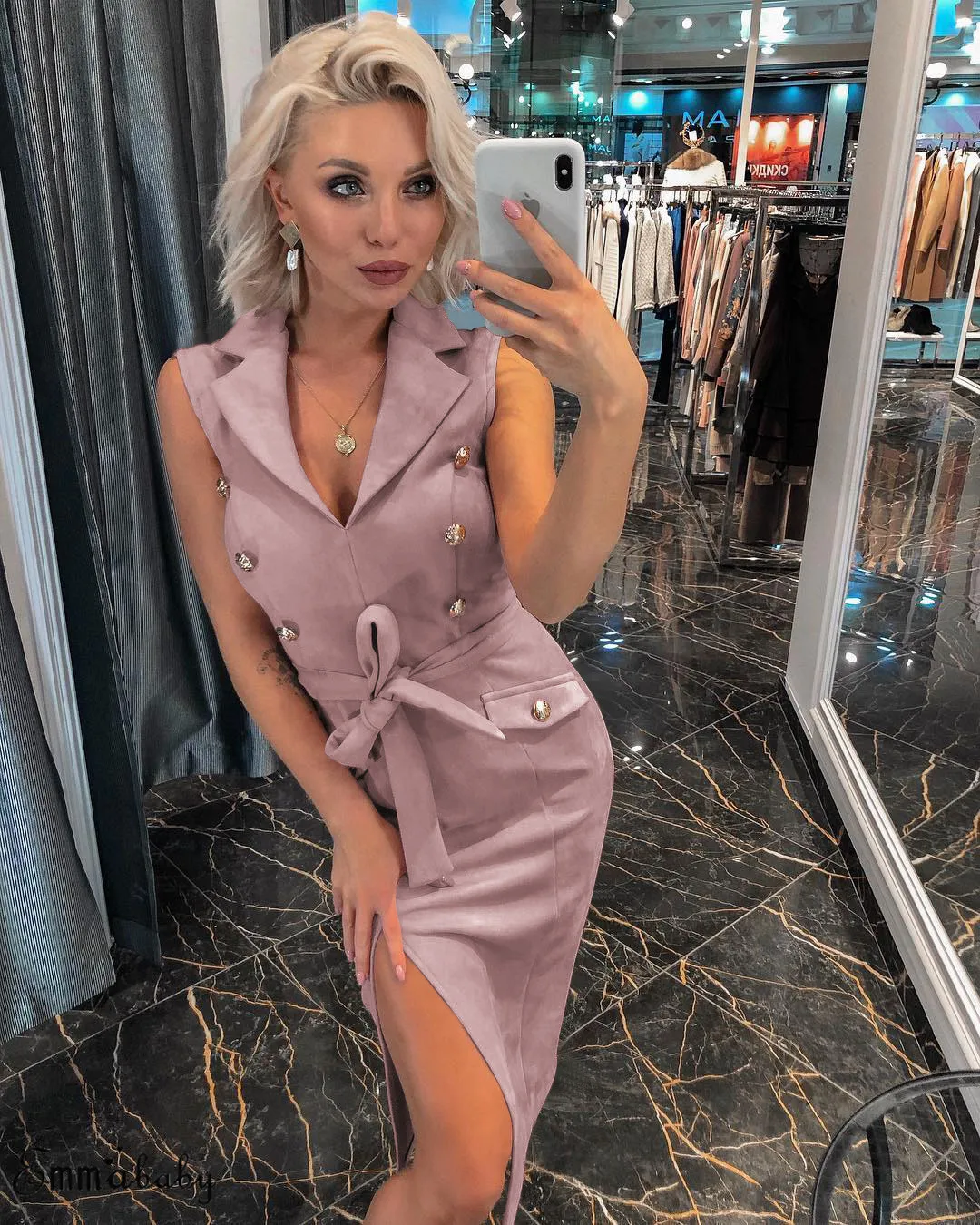 Boho элегантное женское сексуальное платье миди, Vestido, без рукавов, облегающее, официальное, Бандажное, на пуговицах, коктейльное, миди платье-карандаш, офисное, женское платье