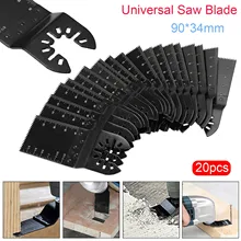 

20pcs Universal Oscillating Multi Tool Saw Blades 93X32mm Wood Plastic Cutting Disc Blade Cutter For Dwalt Black And Decker