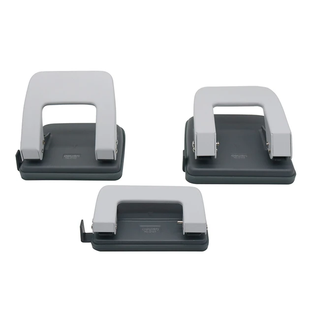 Deli 0101 0102 0104 Office Desk 2-hole Punch 6mm Hole Punch 80mm Distance  10 Sheets 30 Sheets 35 Sheets Punch - Hole Punch - AliExpress