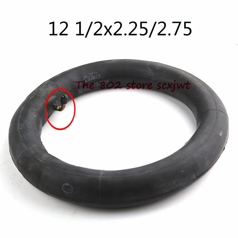 12 1/2x2,25/2,75 изогнутый угол клапана внутренняя трубка 12 ''велосипед Скутер электровелосипед велосипед внутренняя бутиловая трубка 12 1/2 2 1/4