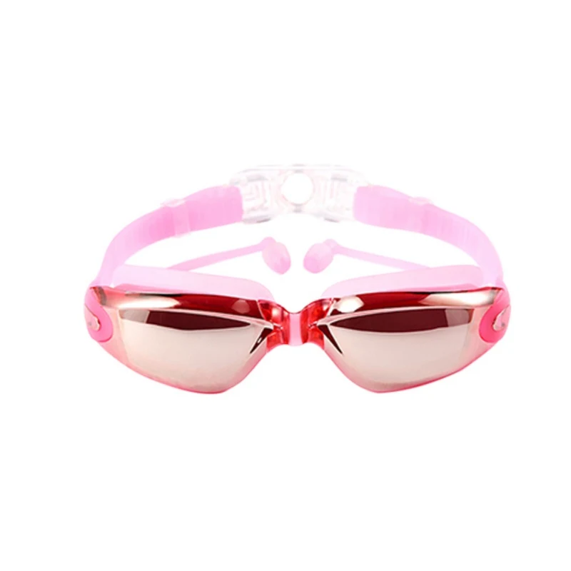 Three Sets High-Definition Waterproof Anti-fog Swimming Goggles Men Women Big Box Goggles Swimming Cap+ Earplugs Nose Clip Suit