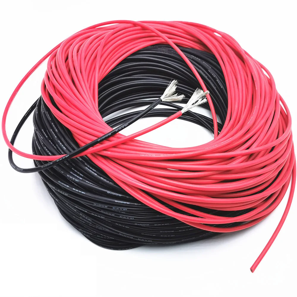 Термостойкий силиконовый провод 12AWG 14AWG 16AWG 18AWG 20AWG 22AWG 24AWG 26AWG 28AWG 30AWG|Электрические